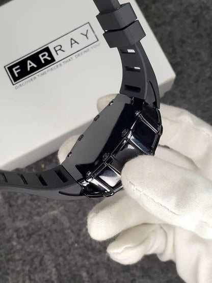 FARRAY Black Skeleton Automatic Watch