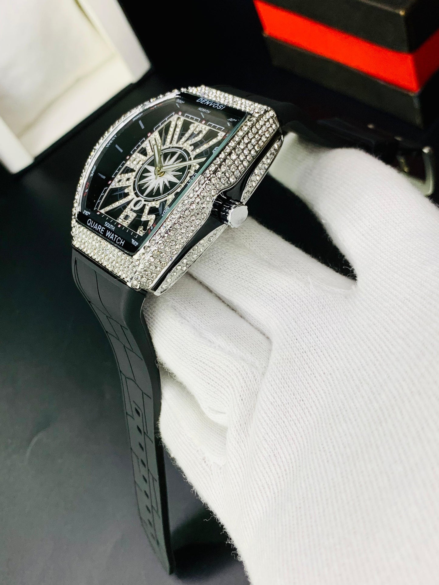 Iced Frank Mullar Man's watch